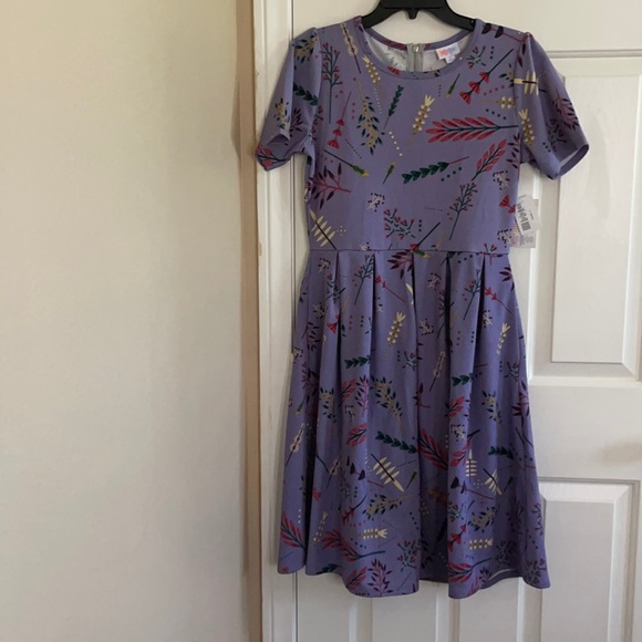 LulaRoe Women’s Amelia Pleated Textured Dress - Picture 5 of 6